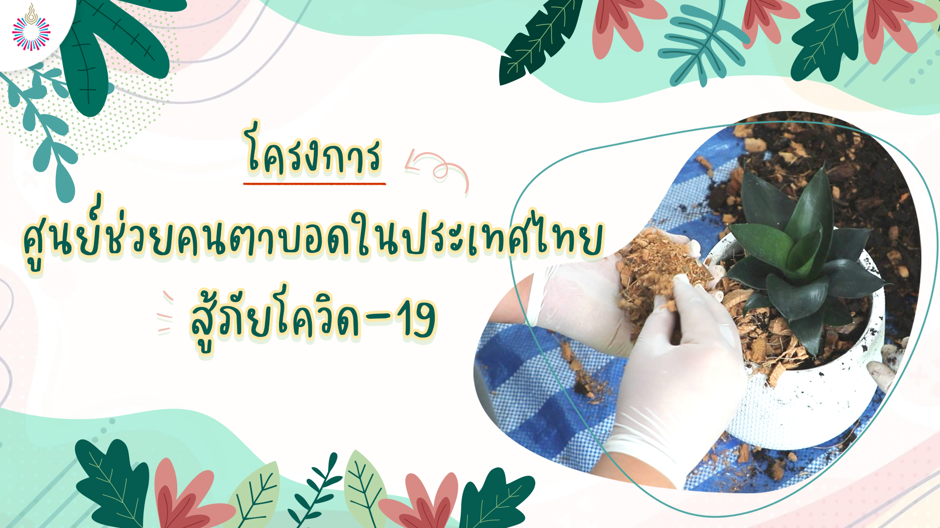โครงการดอกไม้ให้คุณ วิทยาลัยนวัตกรรมสังคม ร่วมกับ สมาคมคนตาบอดแห่งประเทศไทย