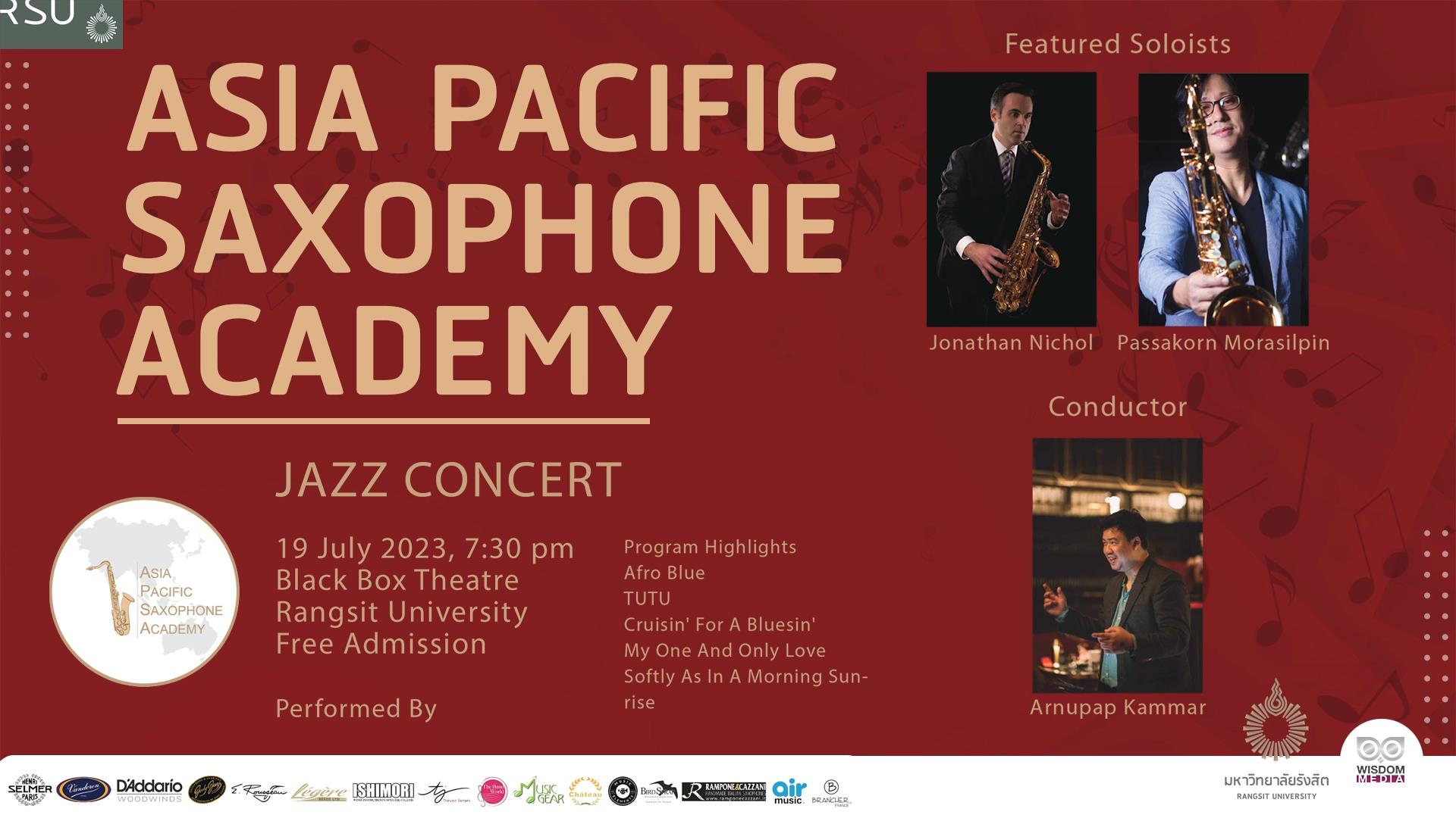 JAZZ CONCERT by Rangsit University Jazz Orchestra X Asia Pacific Saxophone Academy